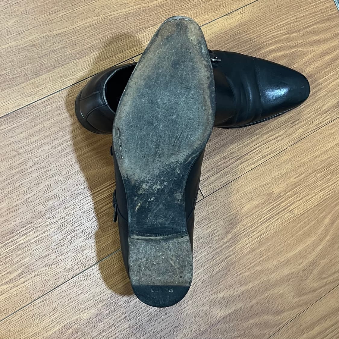Prada Double Strap Monk Loafers 상품이미지5