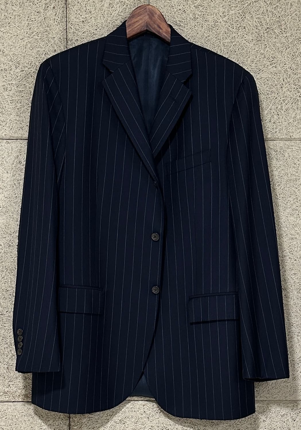 폴로 랄프로렌 이태리 네이비 울 스트라이프 수트 블레이저 자켓 상품이미지1