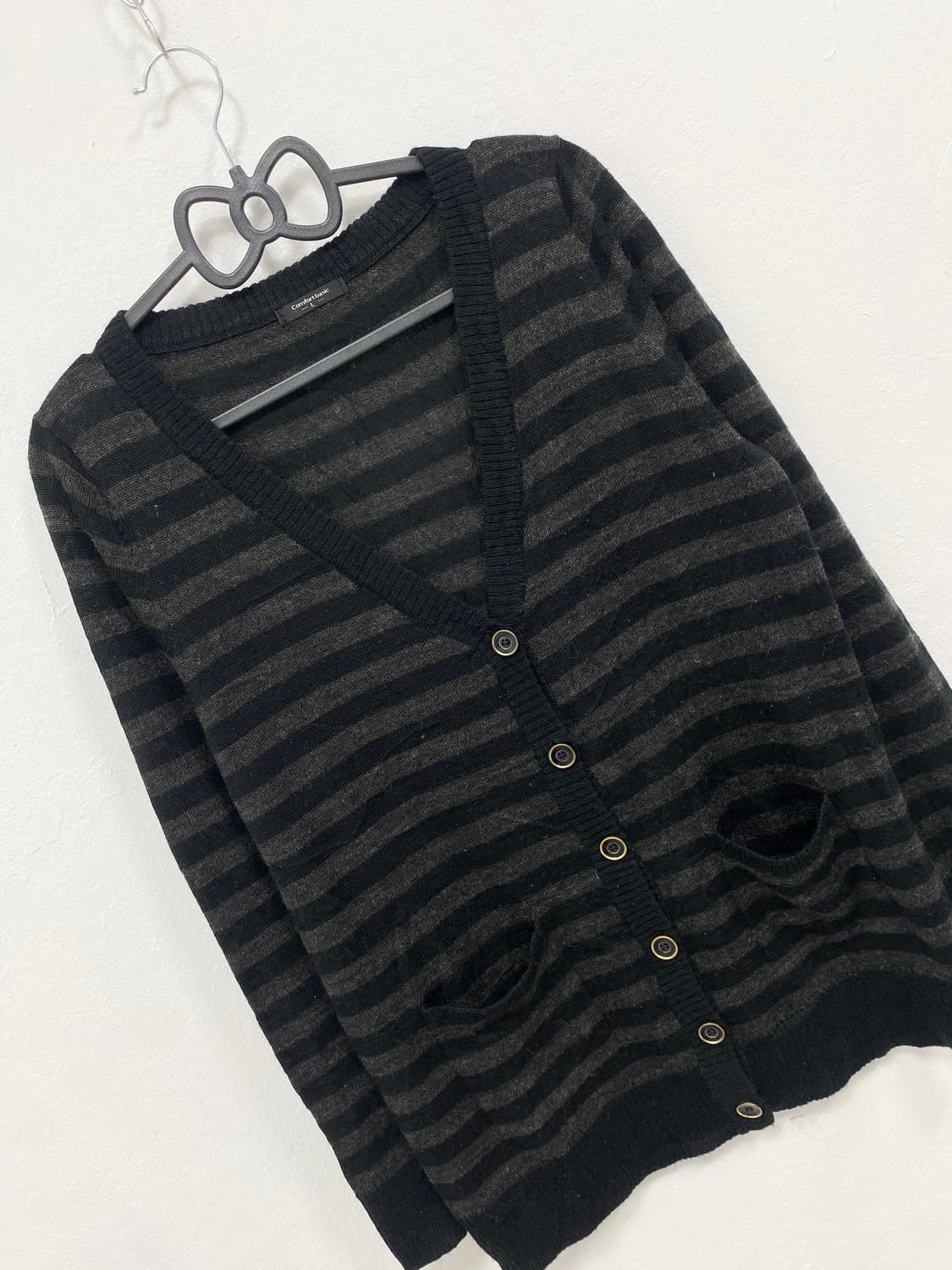 [COMFORT] 오네갸루 스트라이프 가디건 상품이미지5