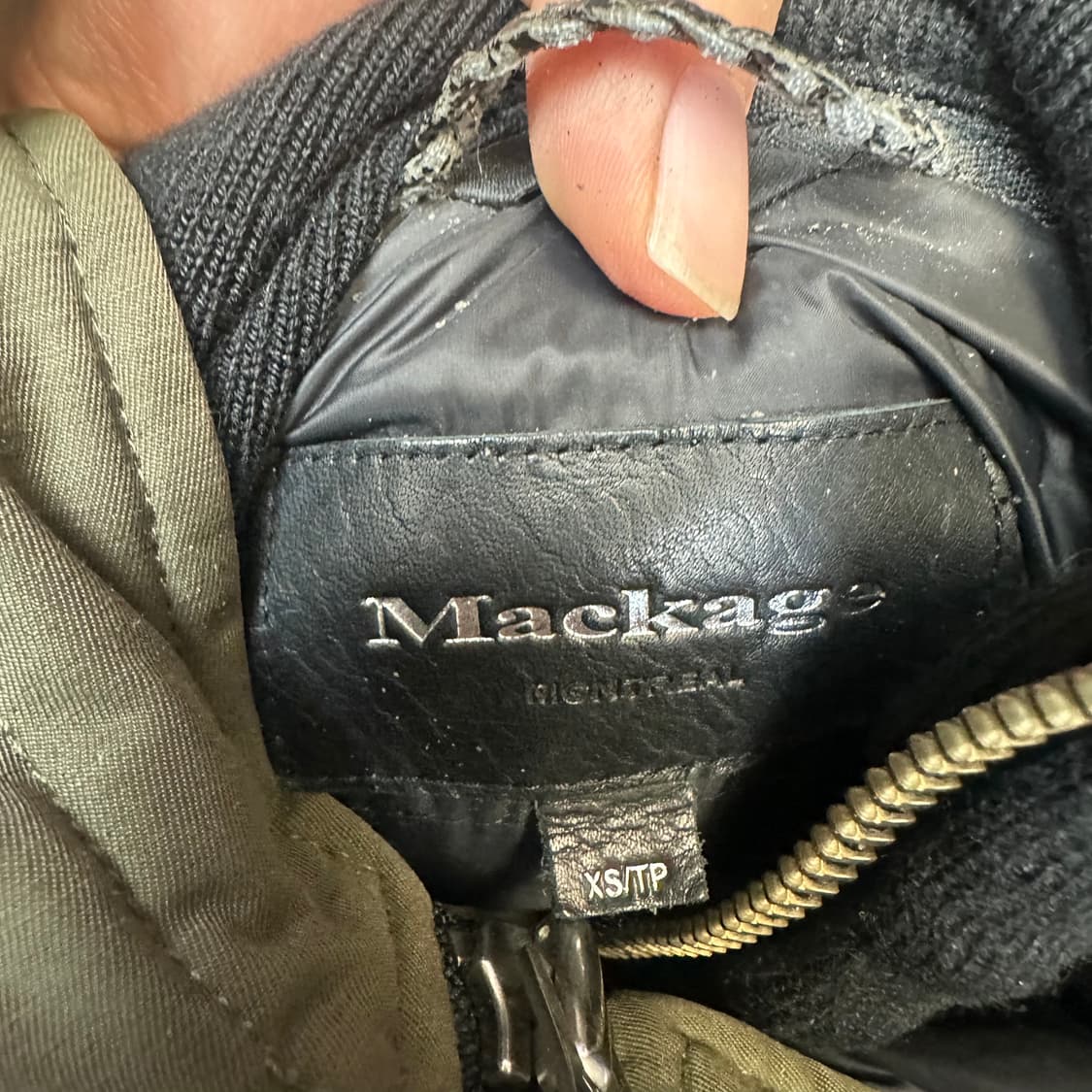 맥케이지 카키야상패딩 XS 상품이미지4