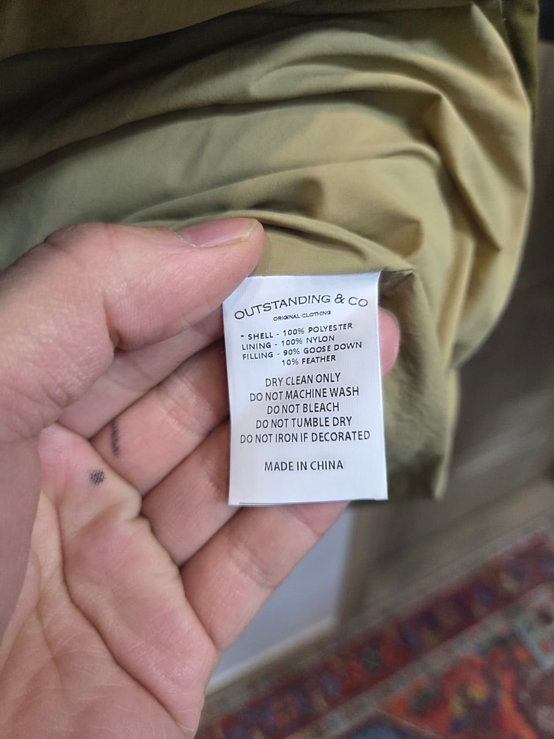 아웃스탠딩 구스다운 파카 패딩 s m L 상품이미지4