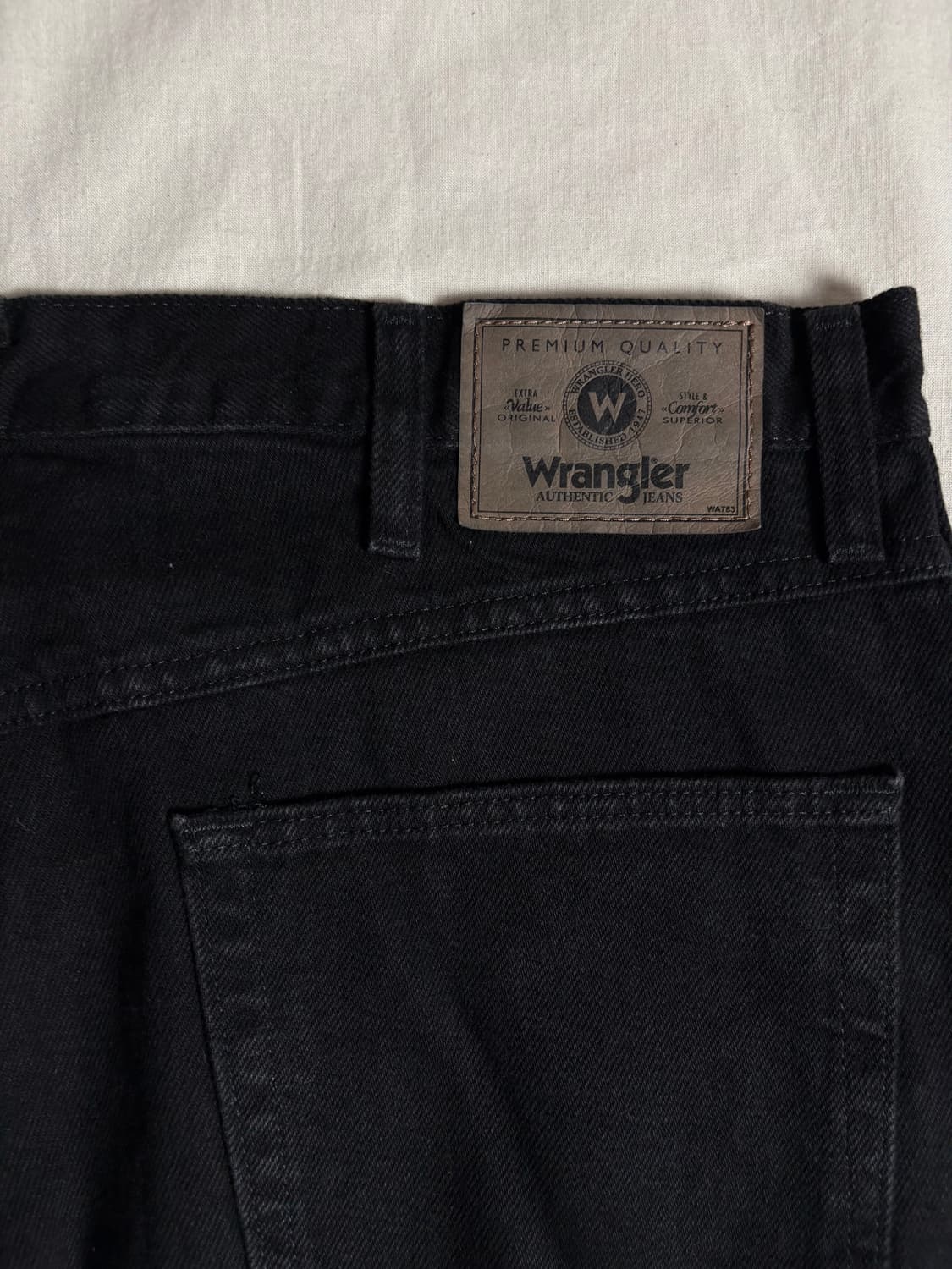 Wrangler 랭글러 블랙데님 팬츠 W36 L32 상품이미지3