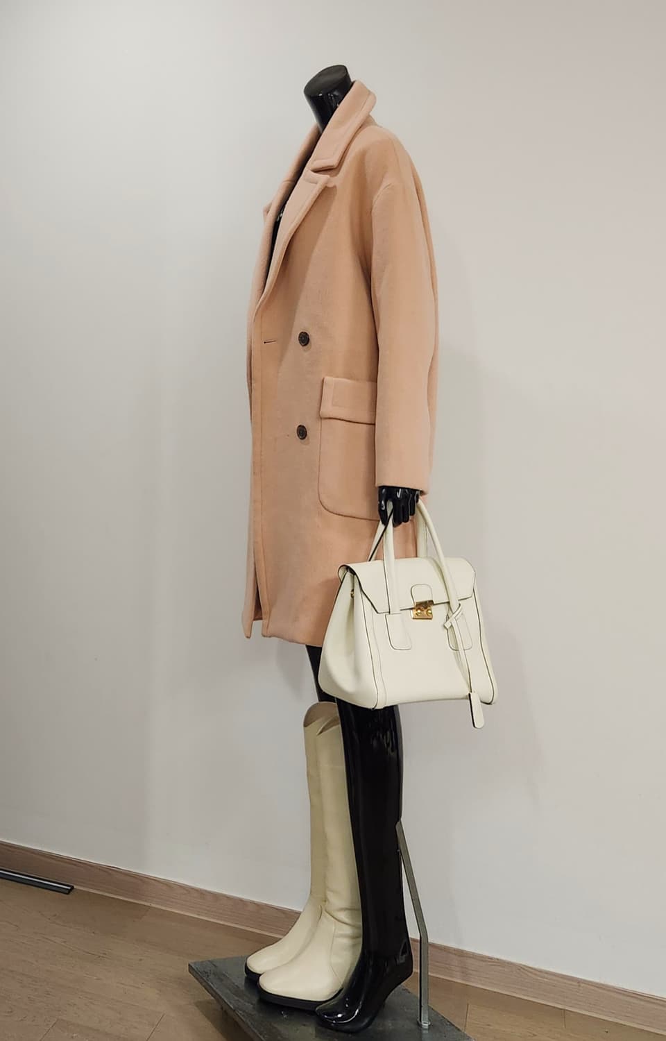 핑크 울코트  상품이미지3