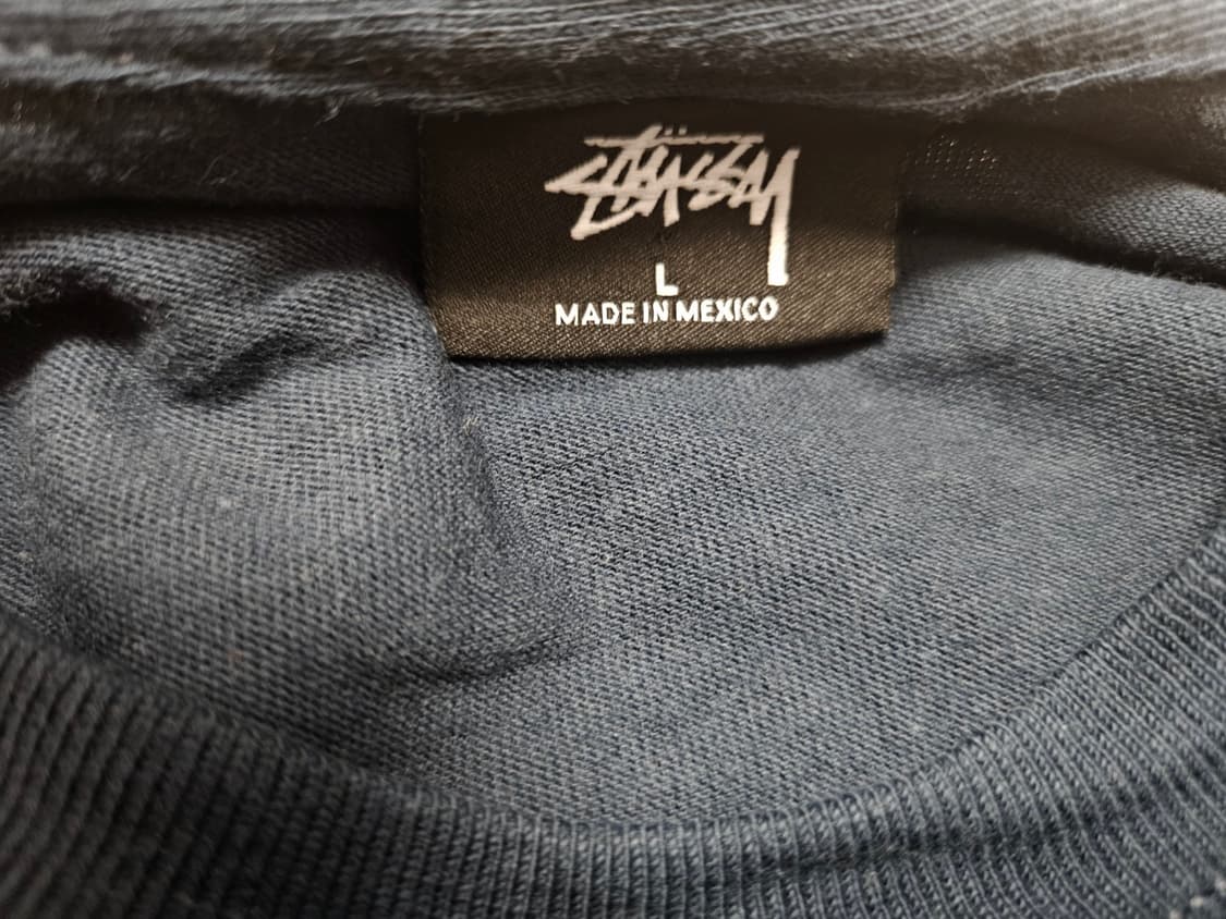 [L] 스투시 코스모스 네이비 반팔티 상품이미지5