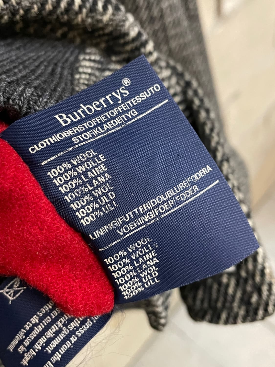 버버리 울 트위드 블루종 자켓  상품이미지7