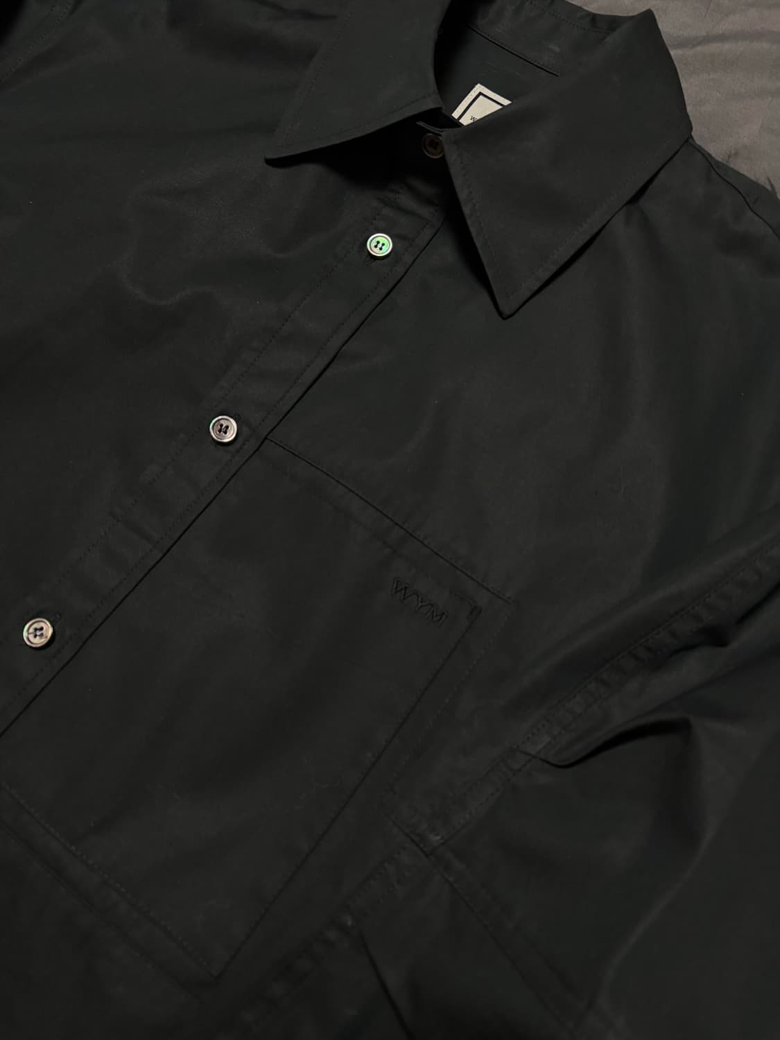 우영미 블랙 코튼 셔츠[50] 상품이미지5