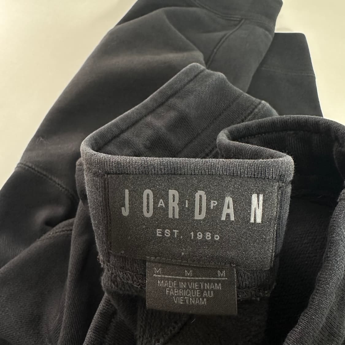 M 나이키 X 조던 블랙 기본로고 루즈핏 밴딩 스웻 조거팬츠 상품이미지3