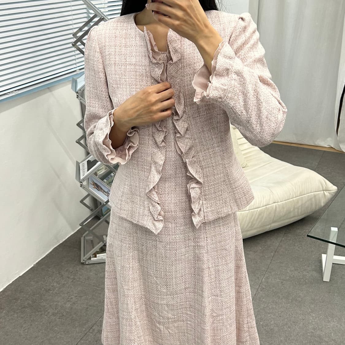 GALLERY VISCONTI DONNA 트위드 투피스 세트 상품이미지5