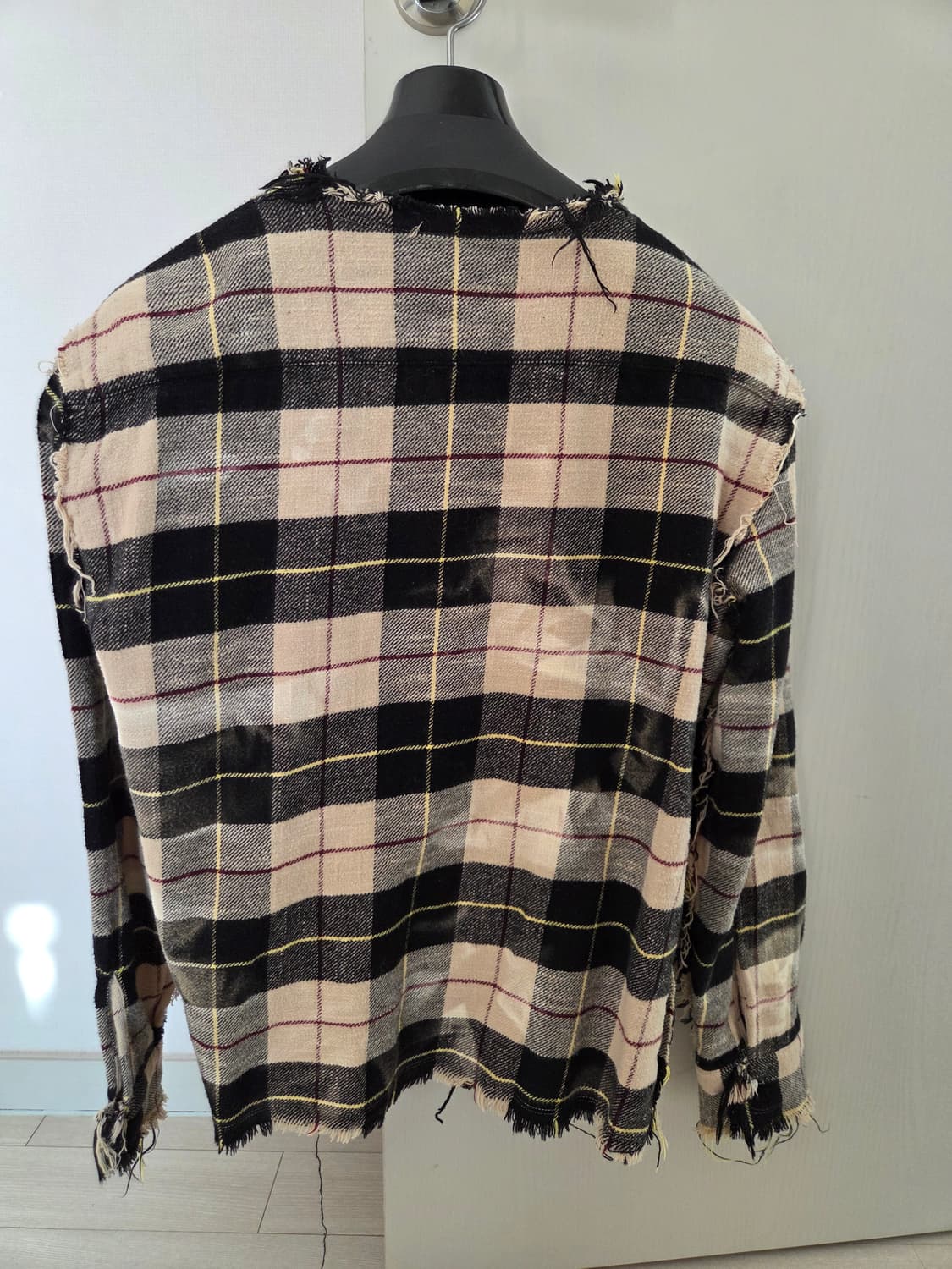 알써틴 r13 체크 크롭 셔츠 자켓 스몰 상품이미지7