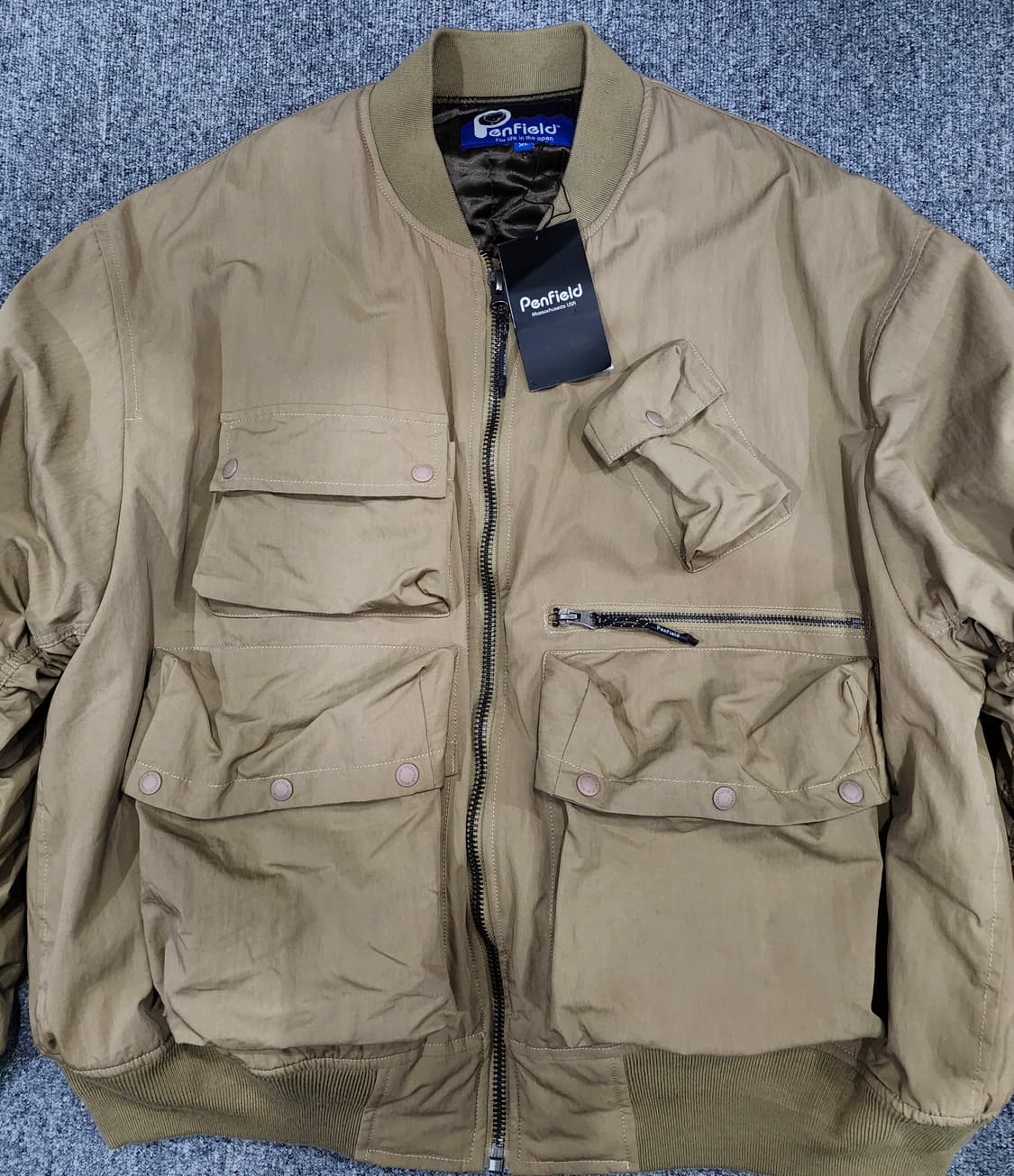 펜필드 유틸리티 포켓 플라이트 블루종 자켓 XL 상품이미지4