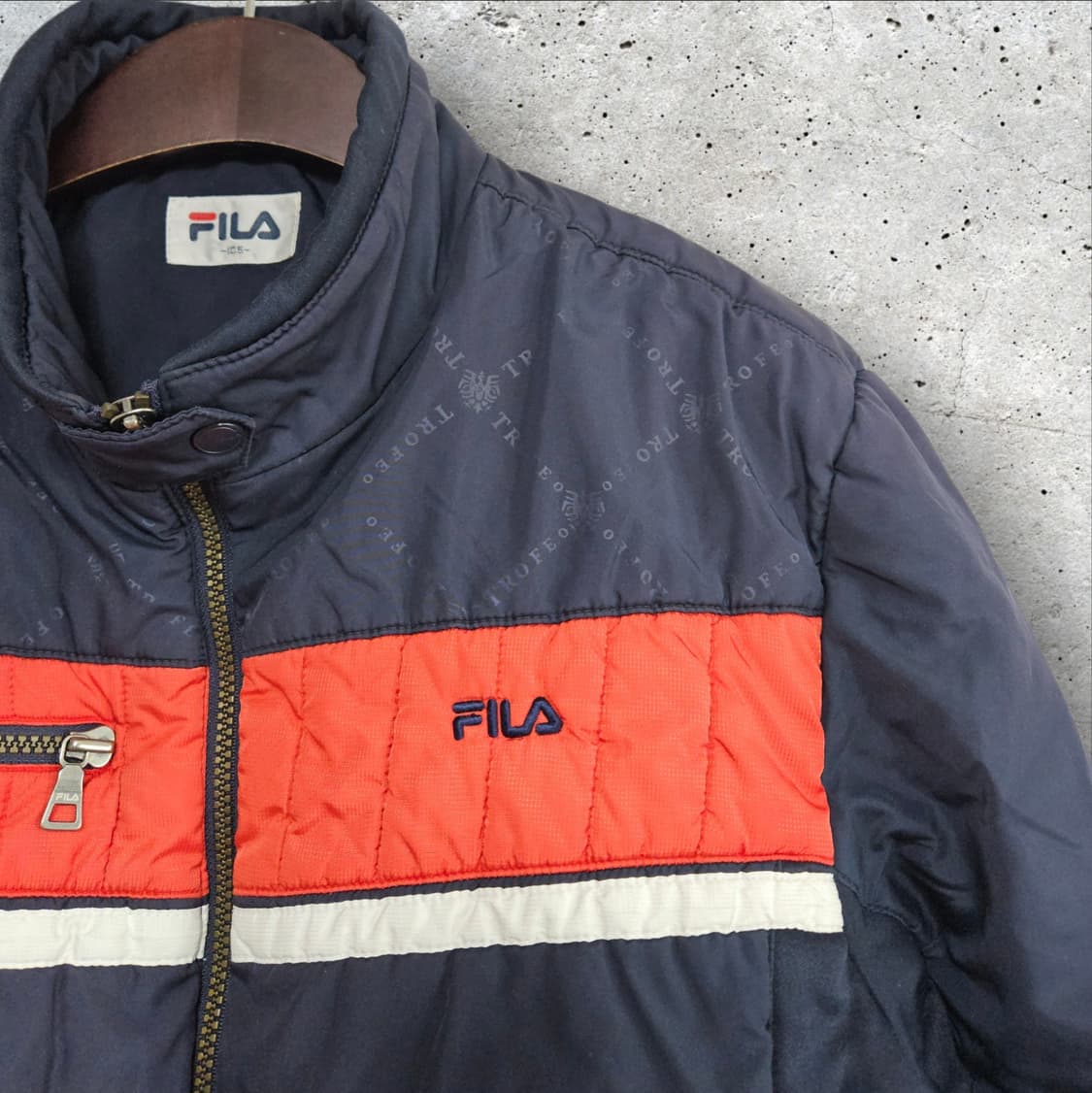 휠라 올드스쿨 배색 패딩 점퍼 (105/XL) 상품이미지4