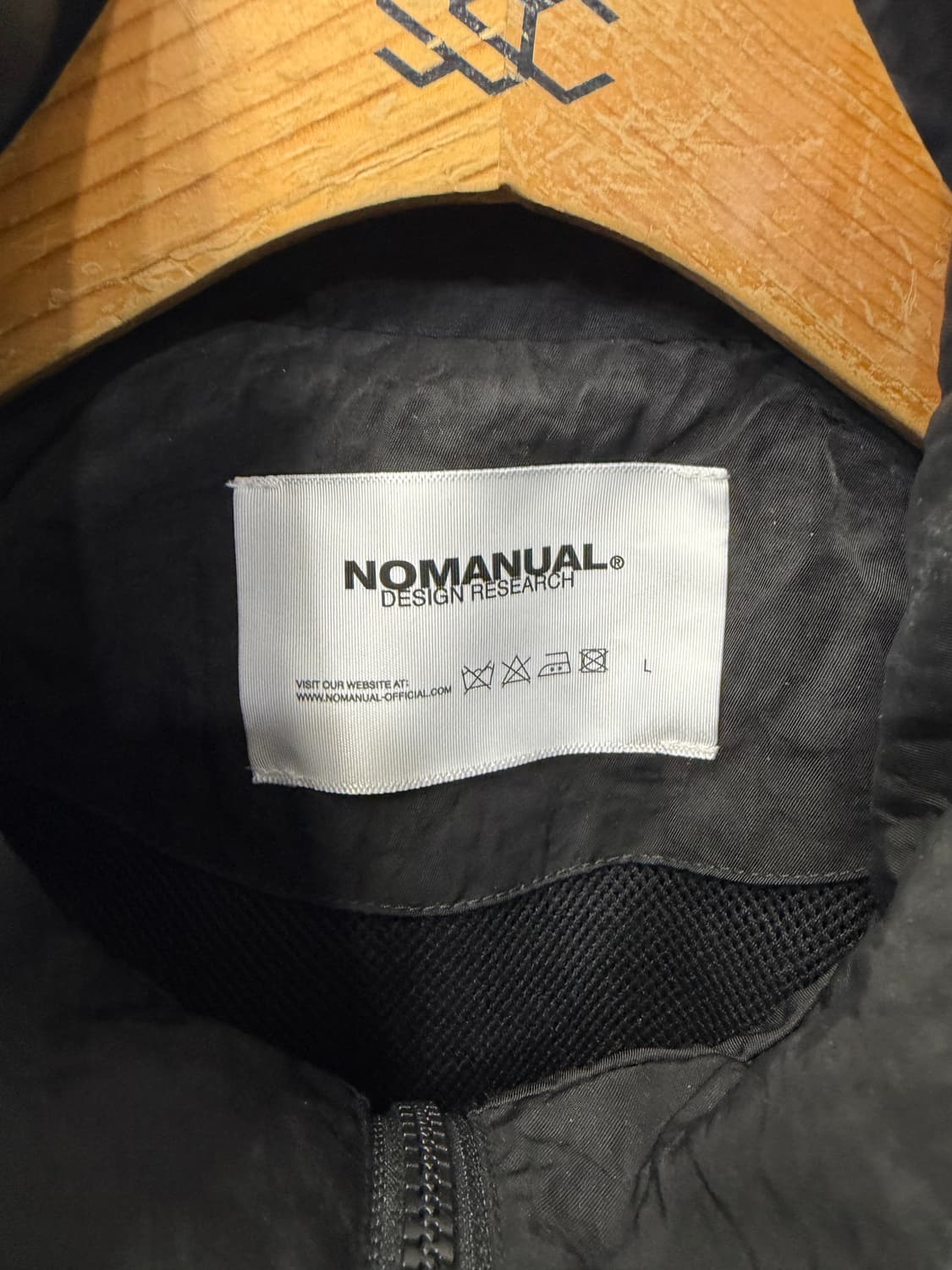 정품) 노매뉴얼 25ss 블랙 오버핏 바람막이 자켓 100 상품이미지7