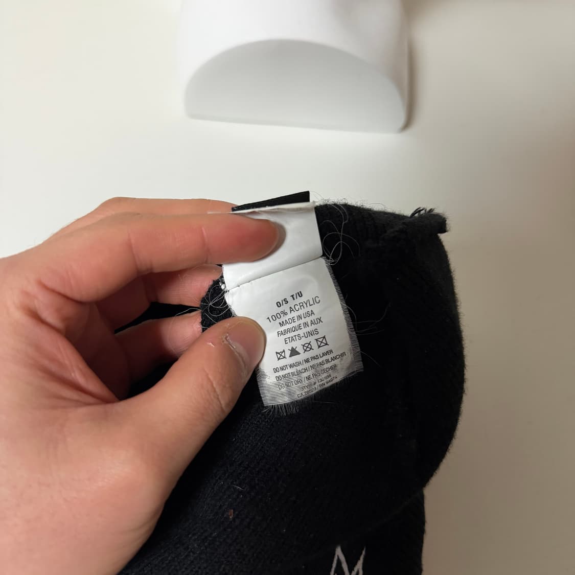 스투시 로고 블랙 비니 상품이미지7