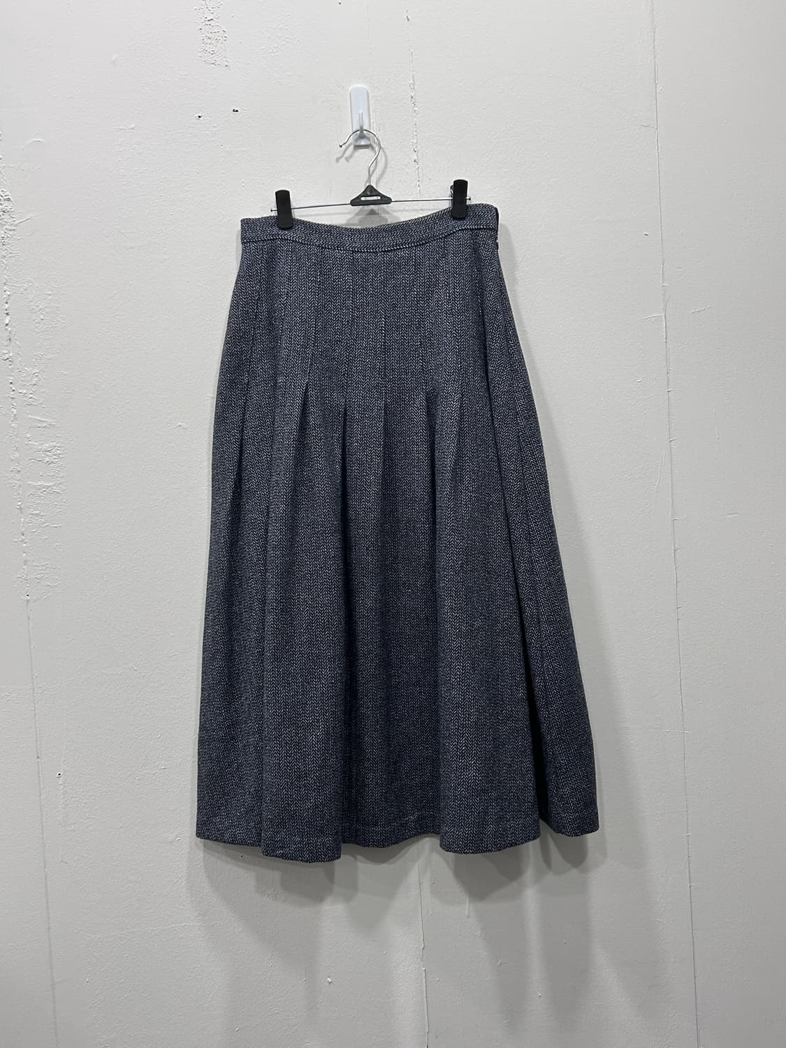 프로스트제이 헤링본 롱 플리츠 스커트 M 상품이미지1