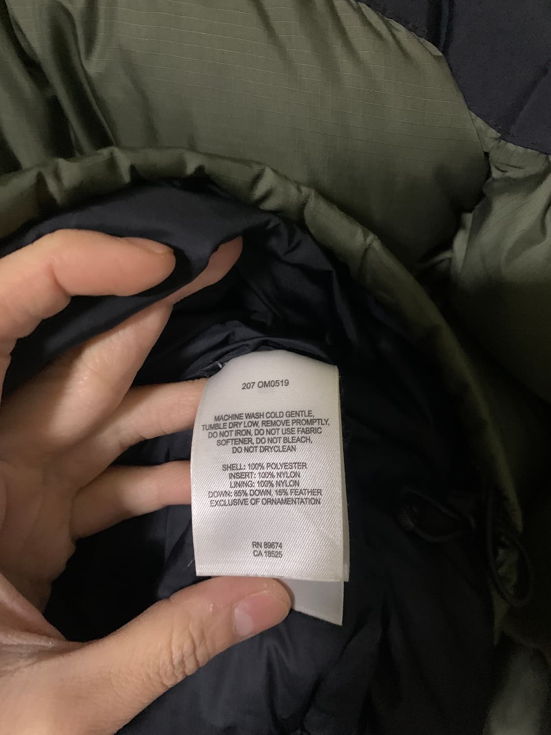 마운틴 하드웨어 OG 서브제로 다운 점퍼 자켓 XL 올리브 상품이미지7