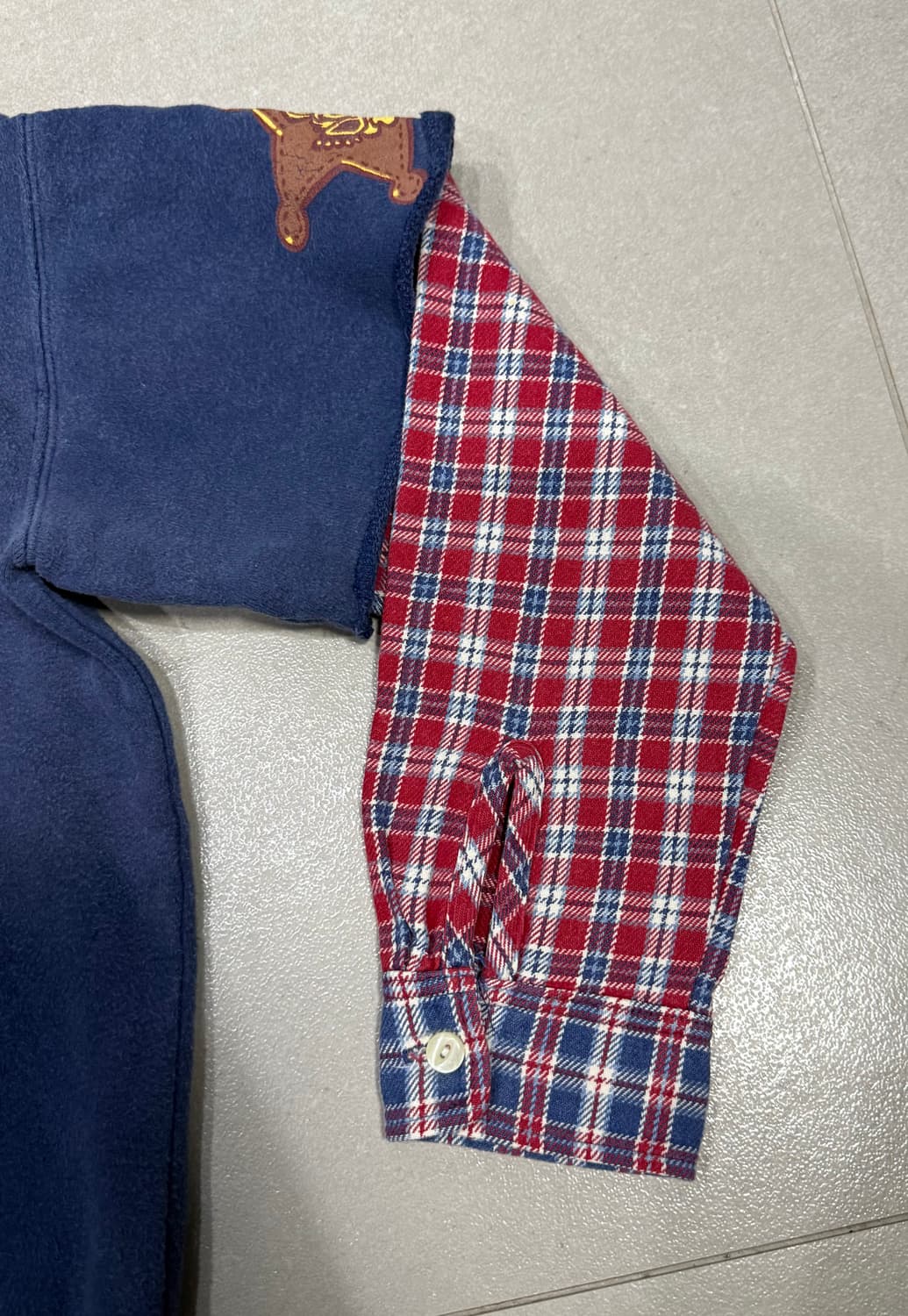 히스테릭 글래머 아카이브 플란넬 셔츠 결합 롱슬리브 맨투맨 스웨터 상품이미지4