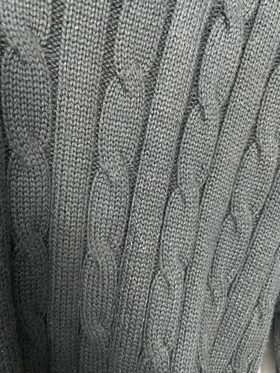 폴로 랄프로렌 블랙 케이블 브이넥 니트 H1035 상품이미지6