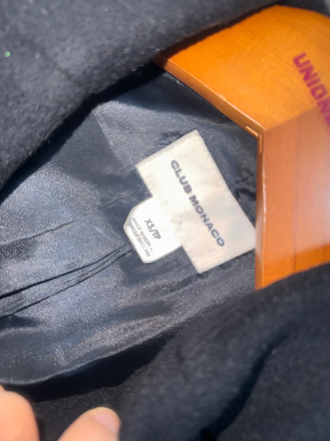 클럽모나코 블랙 더블 코트 XS  상품이미지7