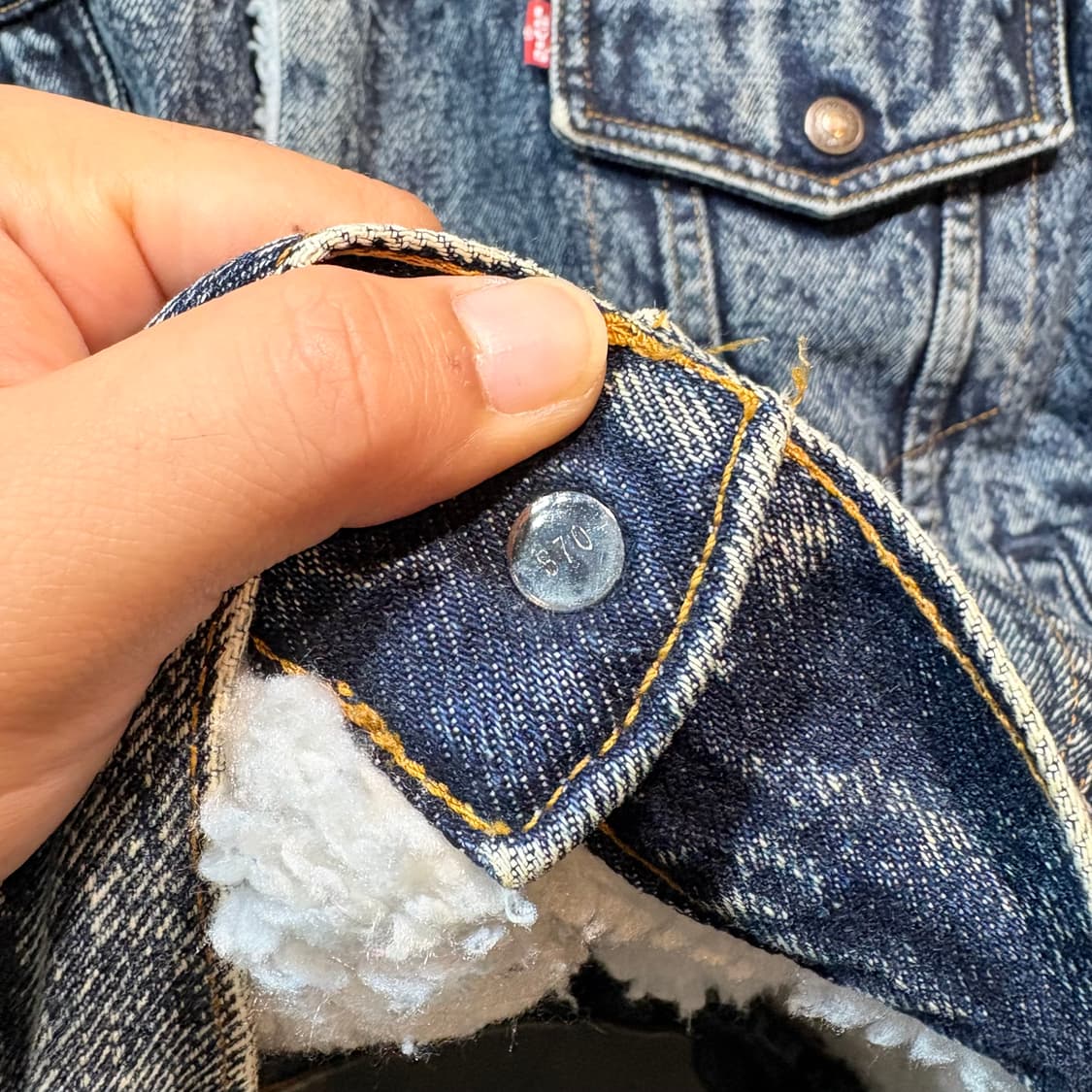 [XL] LEVIs 리바이스 USA 쉐르파 데님 자켓 상품이미지4