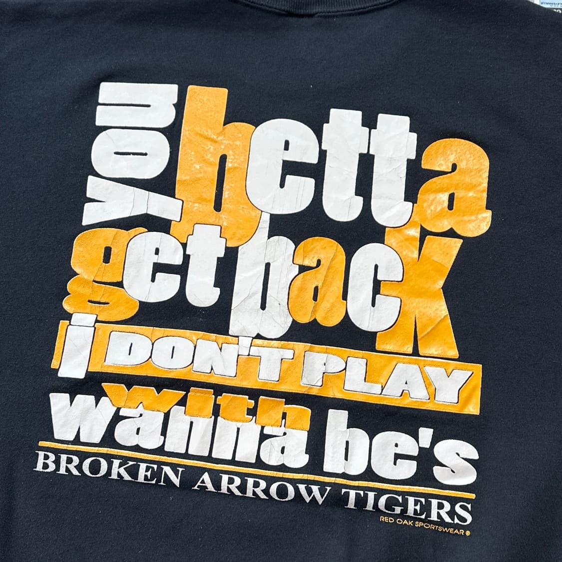 90s USA 저지스 타이거스 빈티지 스웻셔츠 XL 상품이미지5