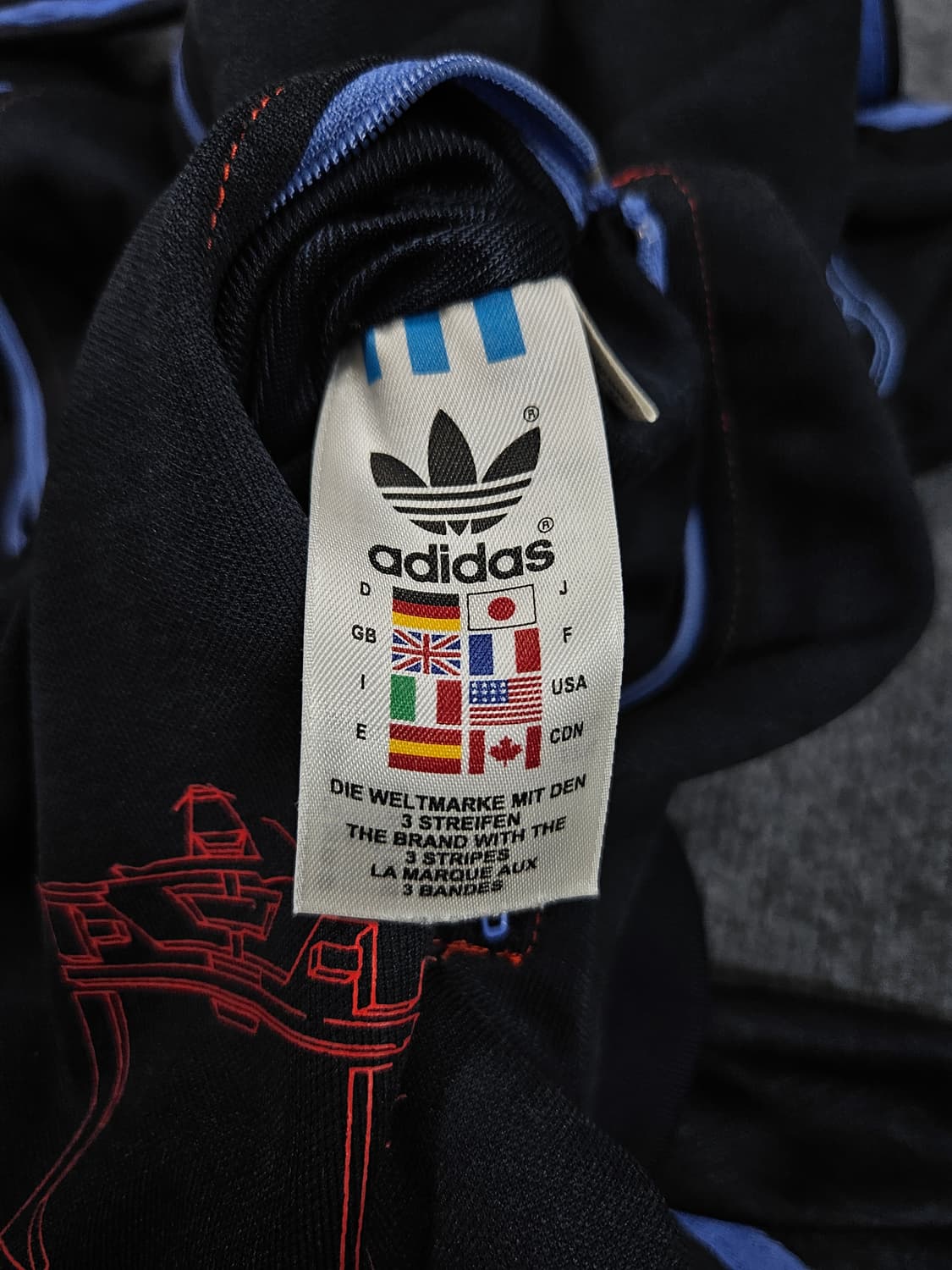 아디다스 트론 트랙탑 올드스쿨 져지 급처 상품이미지4