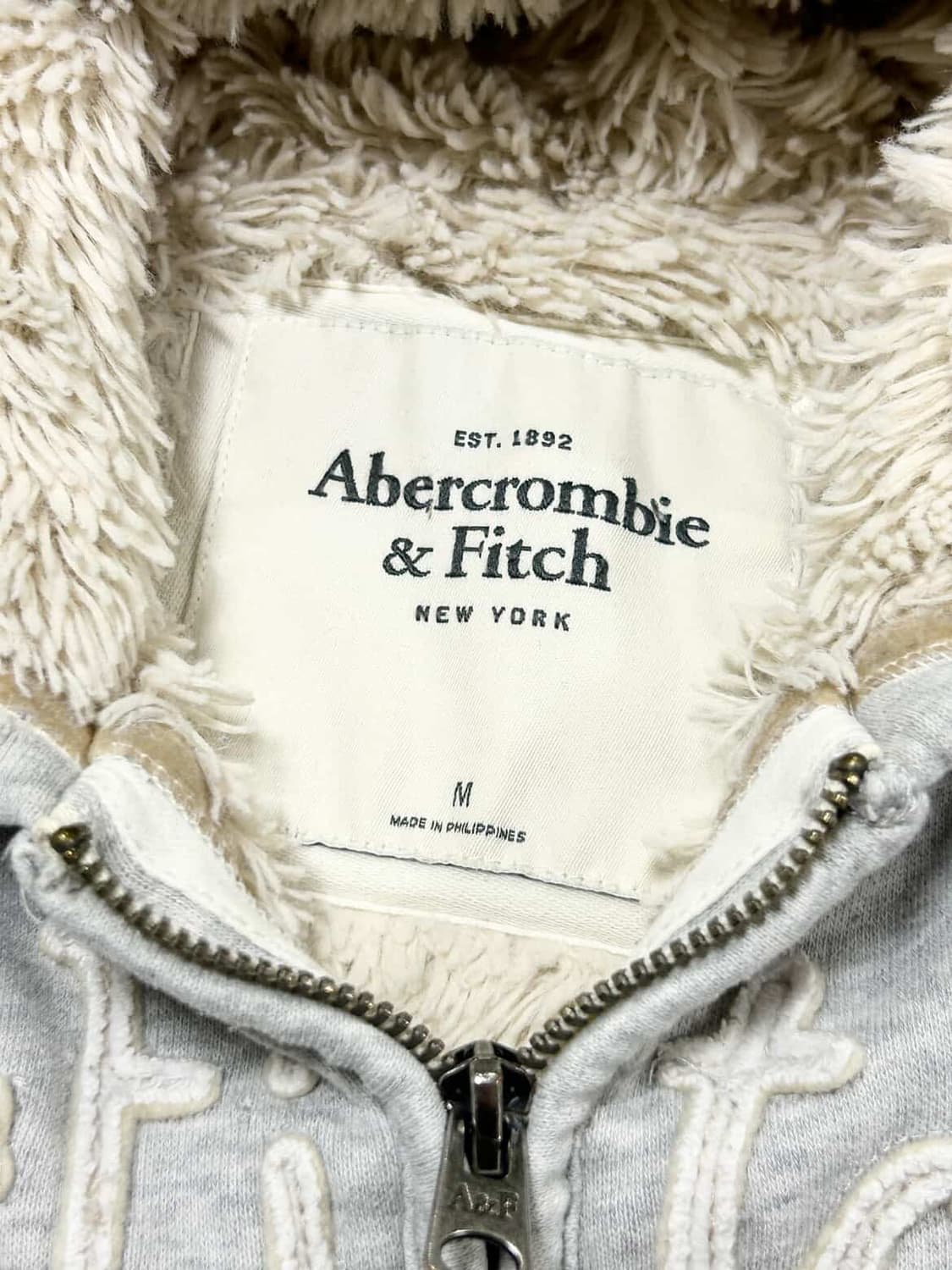 아베크롬비 그레이 양털 후드집업 상품이미지7