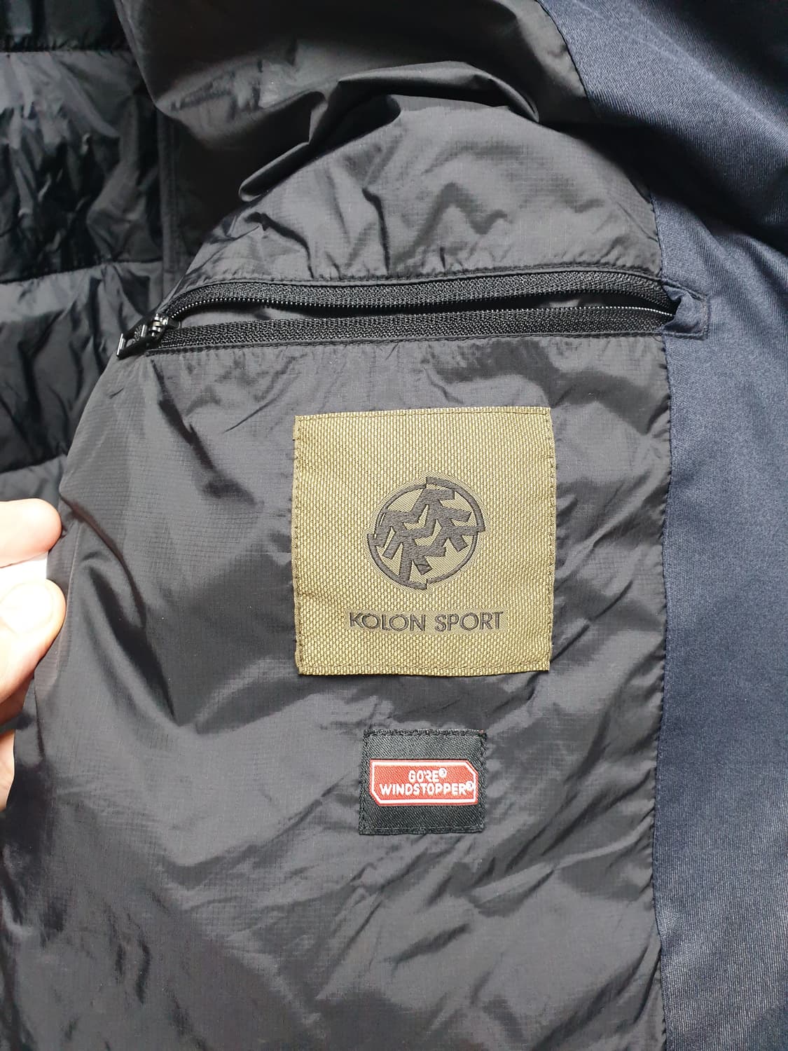 [남105] 코오롱 구스 경량패딩 자켓 상품이미지8