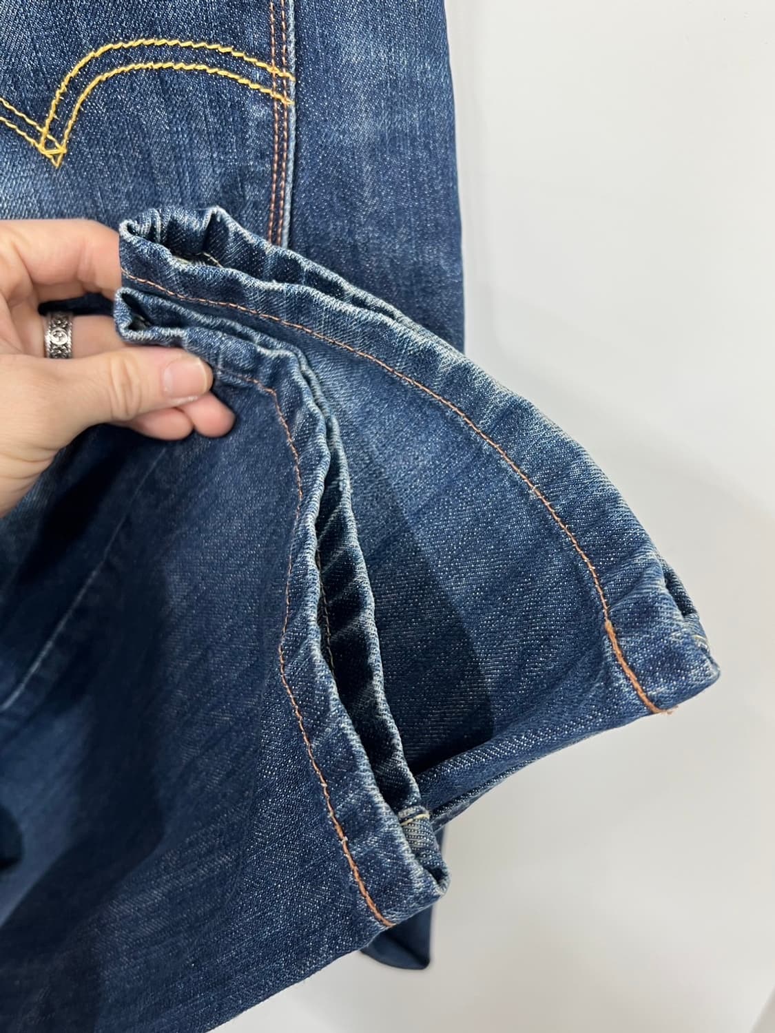 리바이스 523 스트레이트 워싱 데님 팬츠  상품이미지3