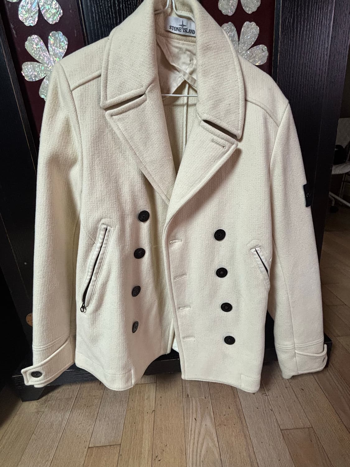 스톤아일랜드 오프화이트 피코트 상품이미지1