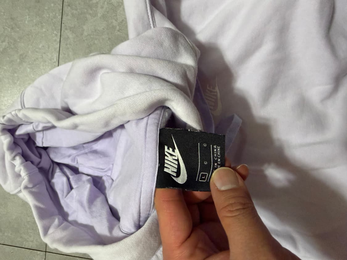 나이키 스우시 자수  스웻 후드 티셔츠  100size   상품이미지3