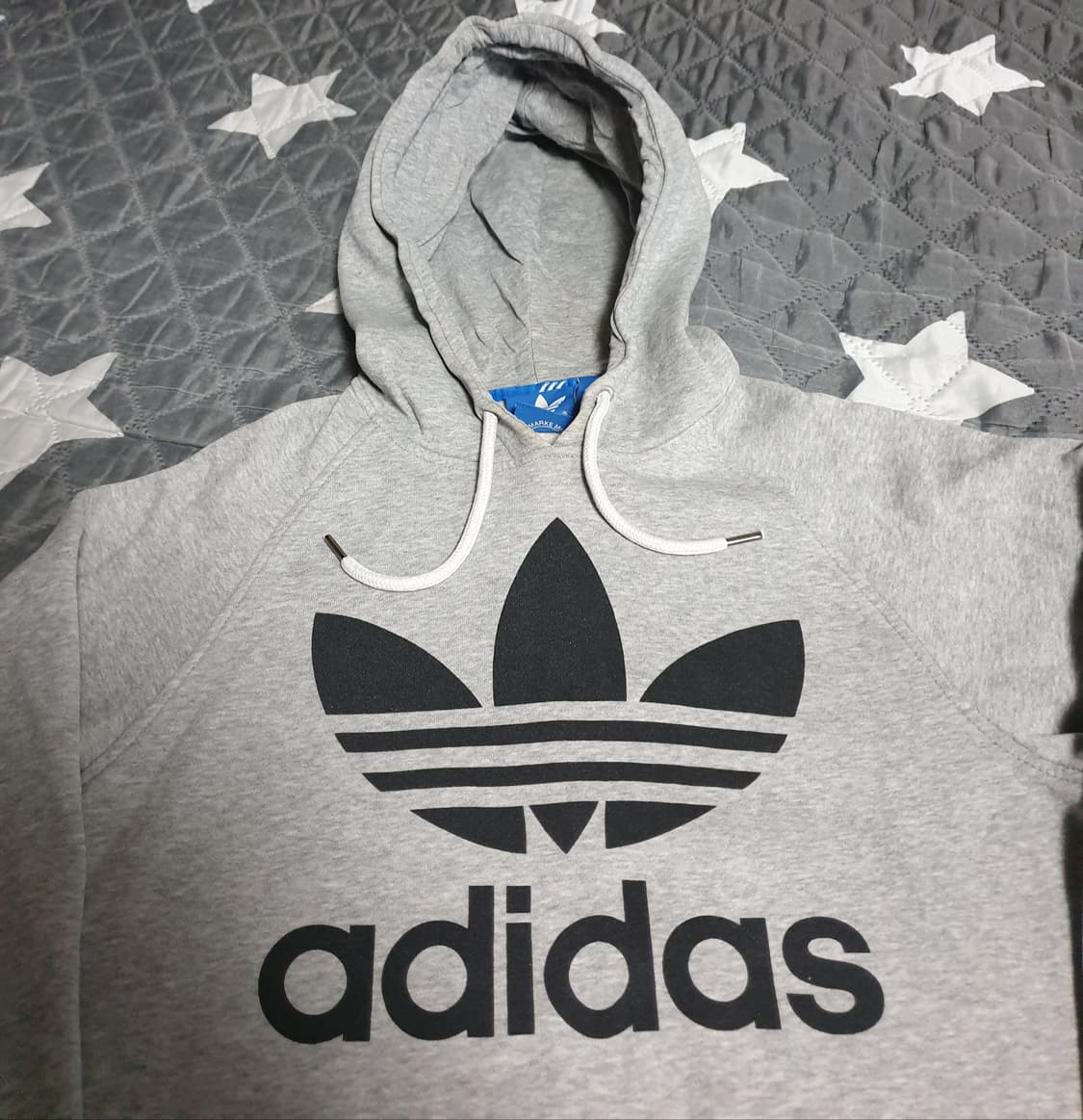아디다스 파이어버드 기모 후드티 그레이 (S) 상품이미지2