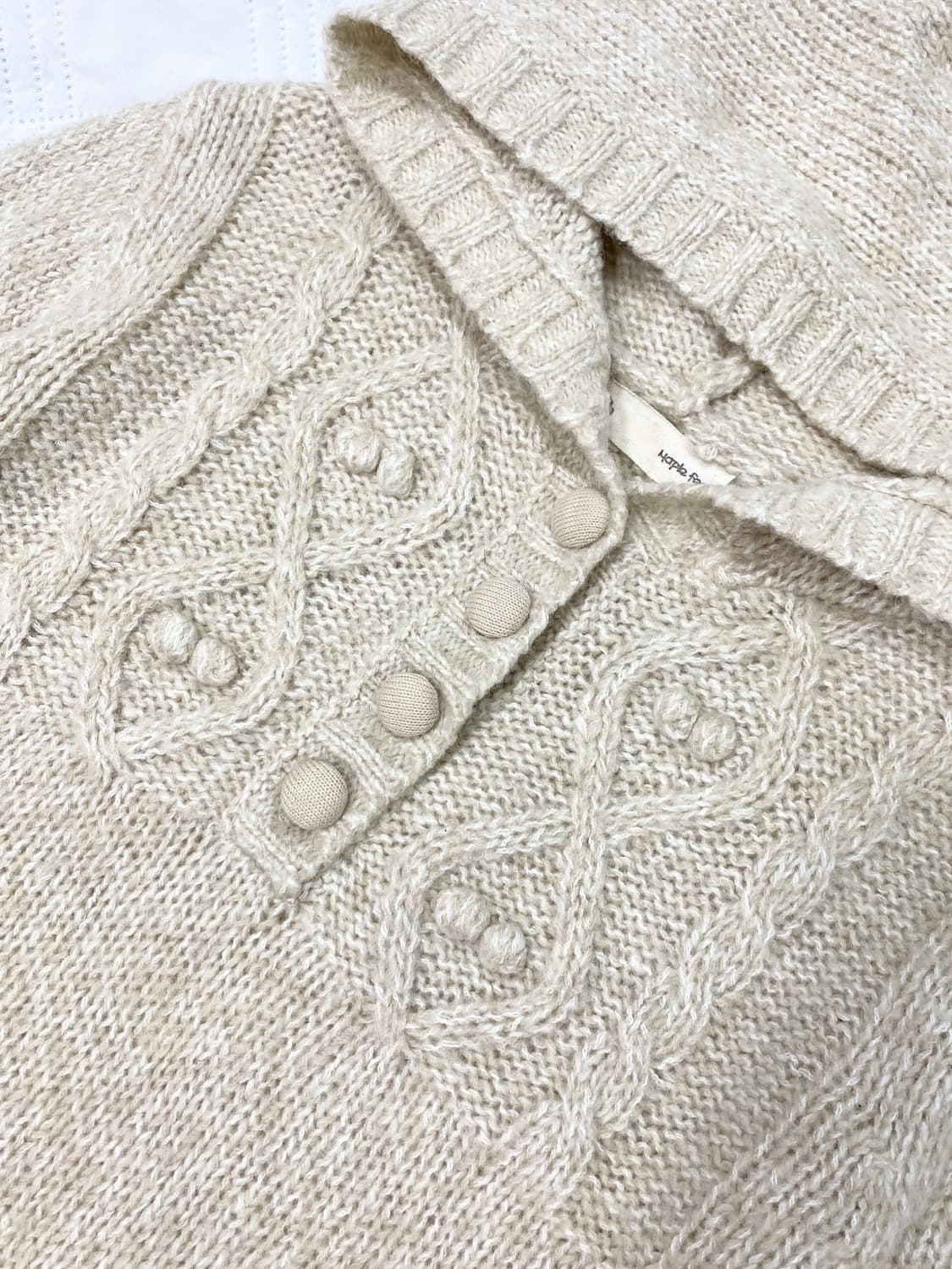 ꒰ঌ 코리락쿠마 폼폼이 후드 니트 ໒꒱ 상품이미지5