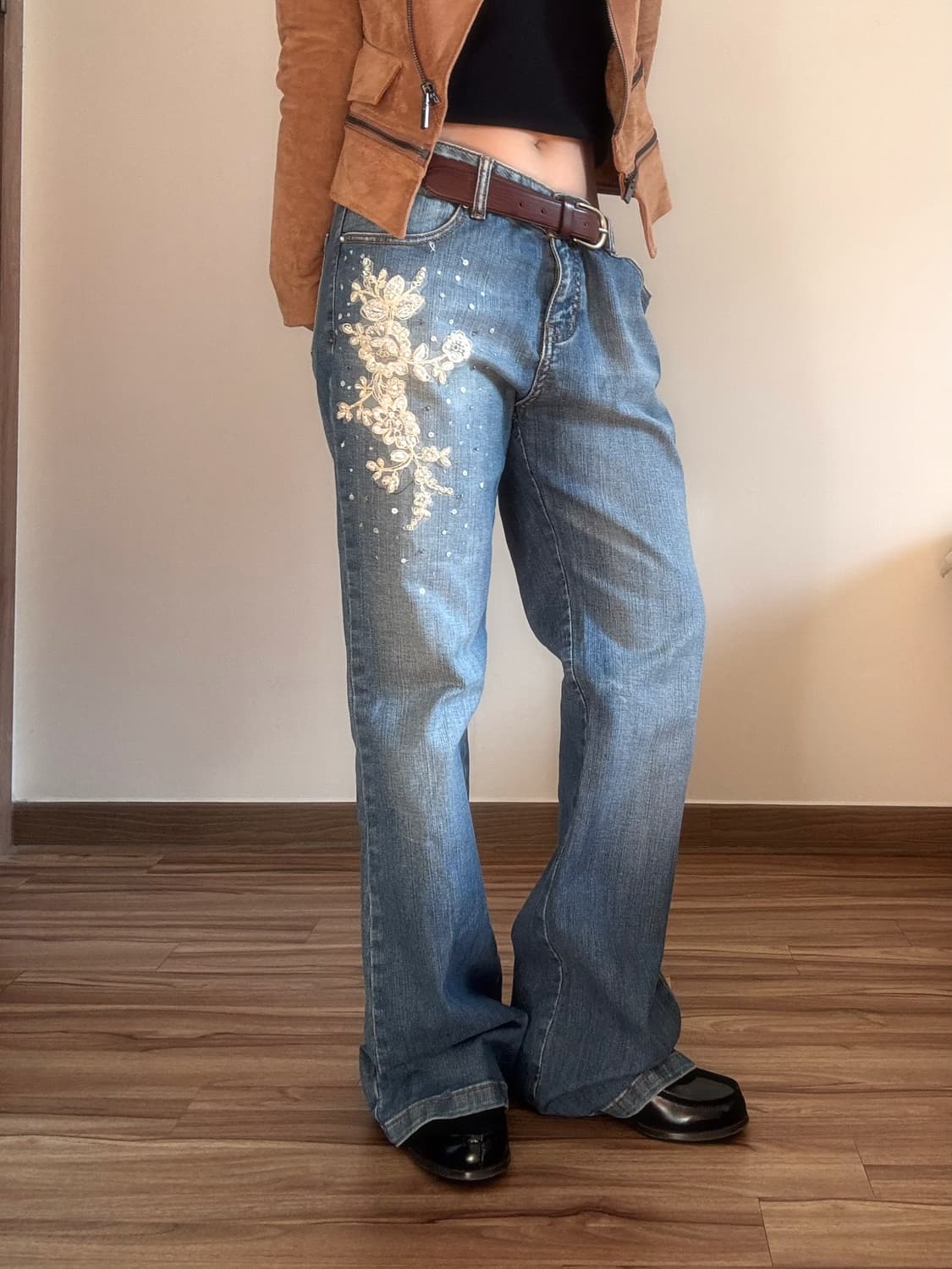 오리엔탈 데님 부츠컷 팬츠 상품이미지1