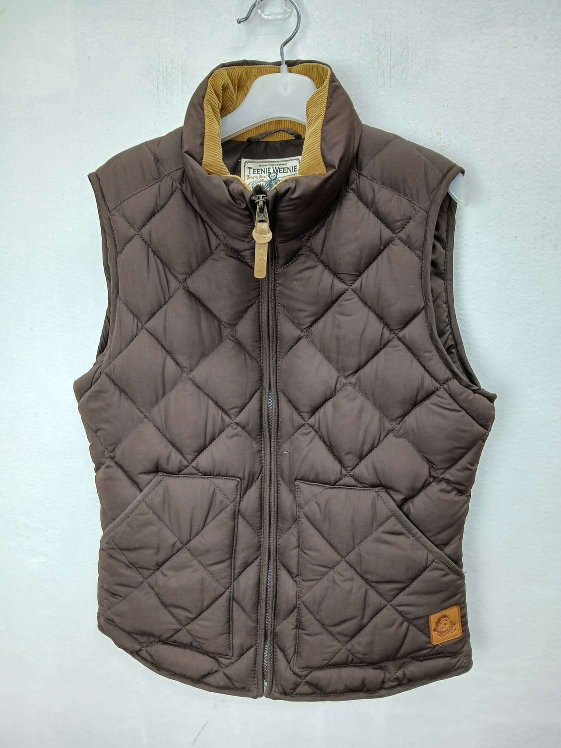 티니위니 퀼팅 조끼 브라운 90 S 상품이미지4