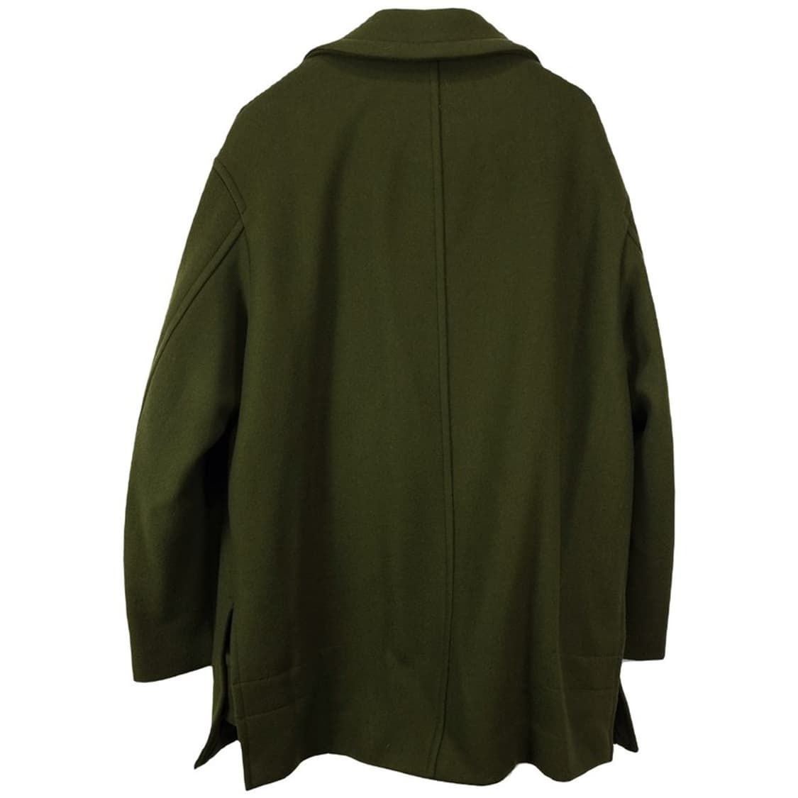 [일꼬르소] 오버핏 모직 더블 피코트 카키 M19643 상품이미지3