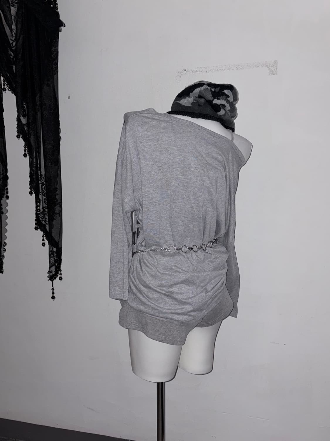 00s 후들핏 무채색 갸루 코디🖤 y2k 시부야 걀 서클 st 상품이미지4