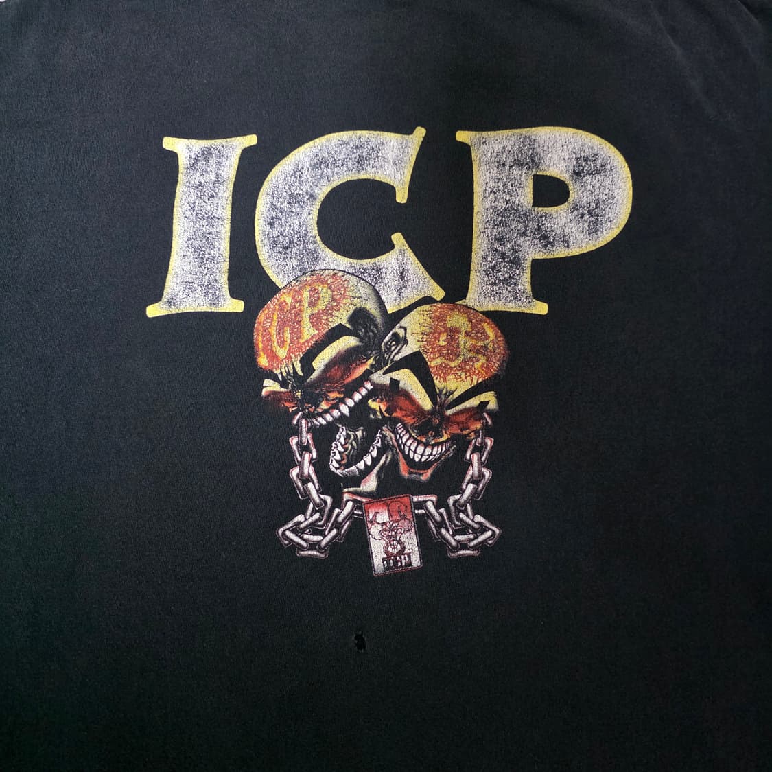 [XL] 00s ICP 트윈 스컬 빈티지 랩티 밴드티 트래쉬드 상품이미지5