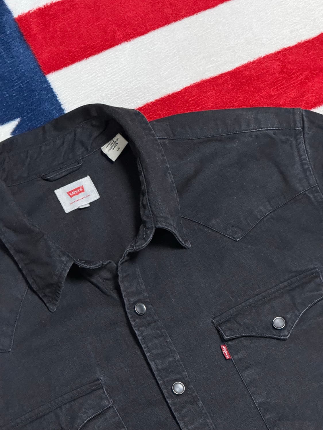 리바이스 워시드블랙웨스턴셔츠 Levi’s Western shirt [L] 상품이미지5