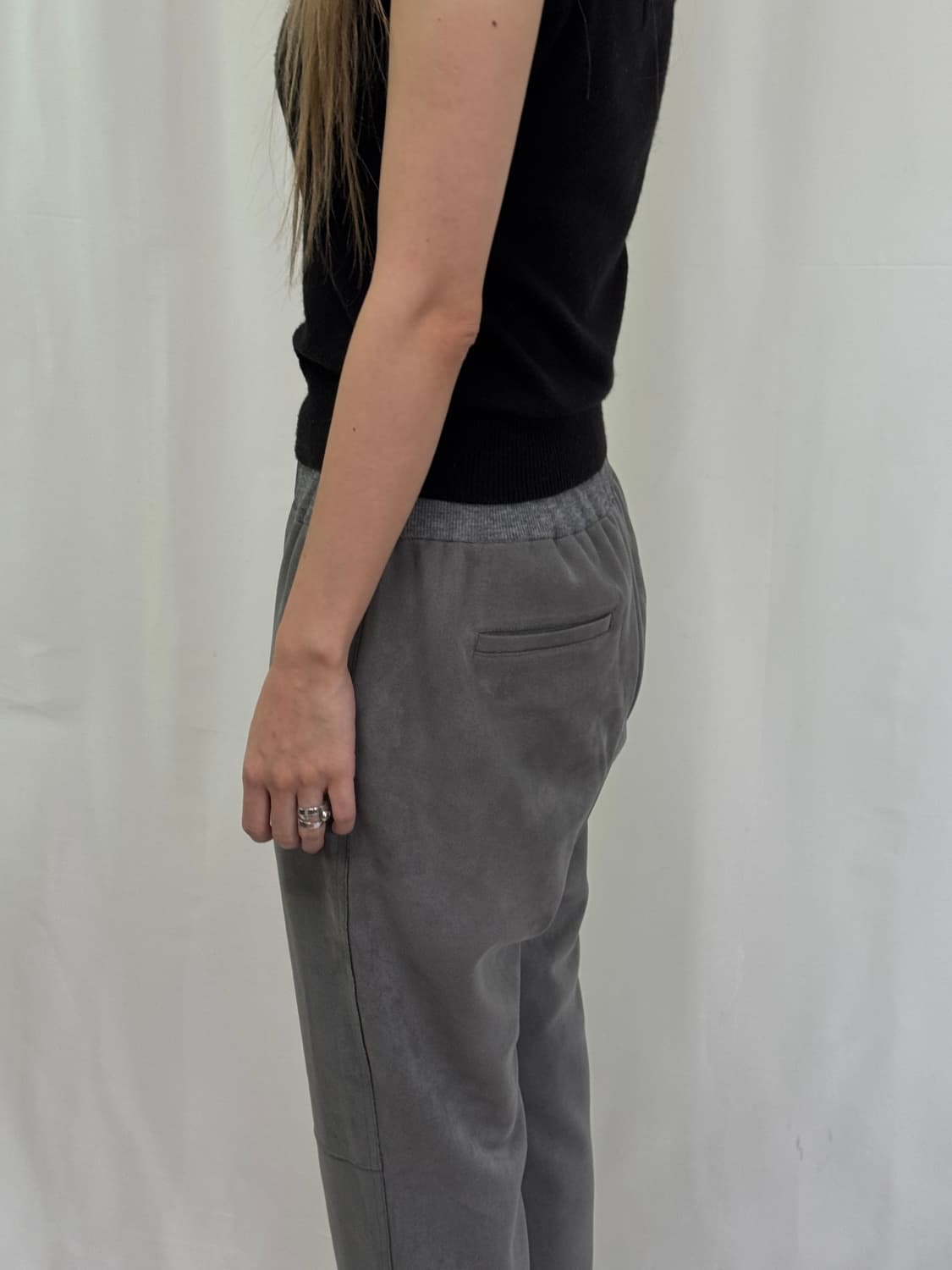 스웨이드 조거 바지 상품이미지2