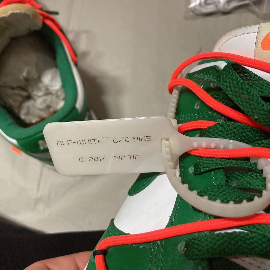 270 나이키 오프화이트 덩크 그린 상품이미지8