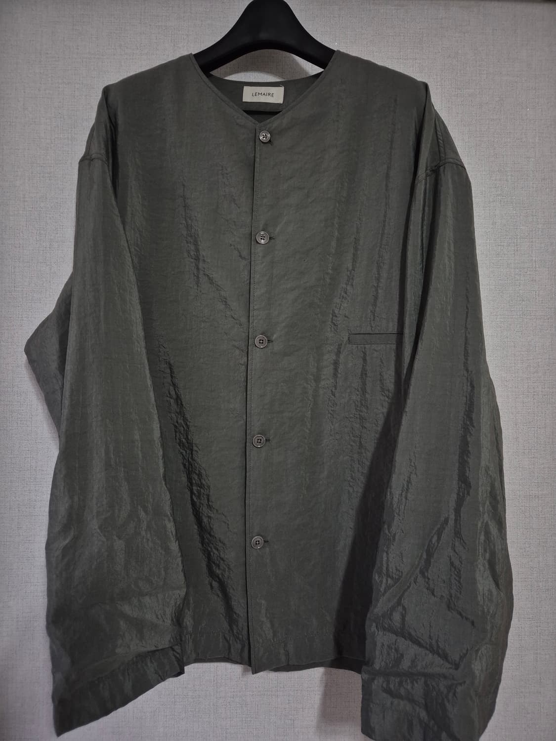 르메르 카라리스 드라이실크 셔츠 에쉬 그레이 46 상품이미지2
