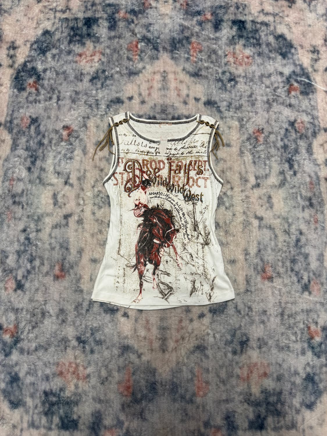 Unlnown archive lace up sleeveless 상품이미지2