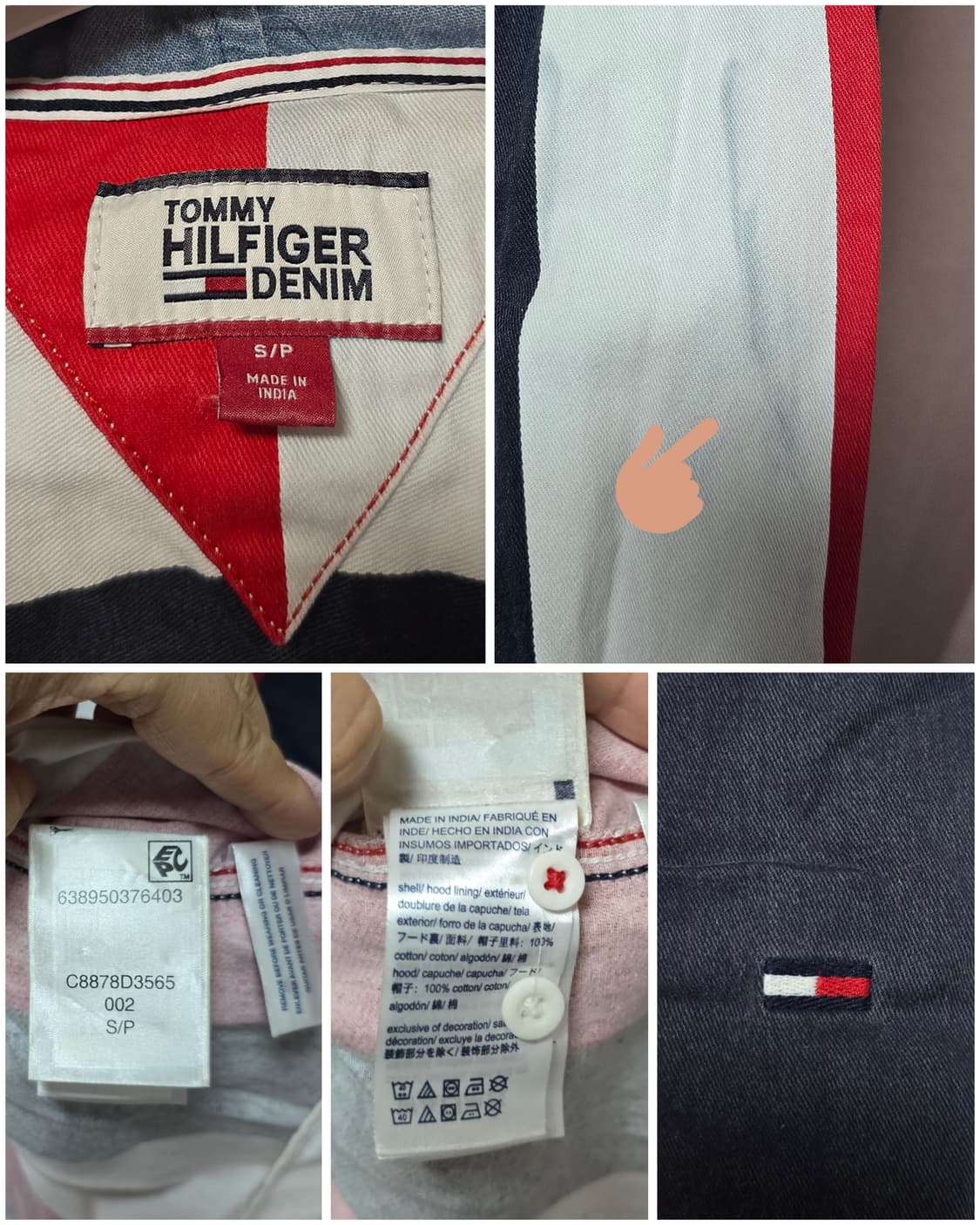 타미 힐피거 후드남방/남100 상품이미지2