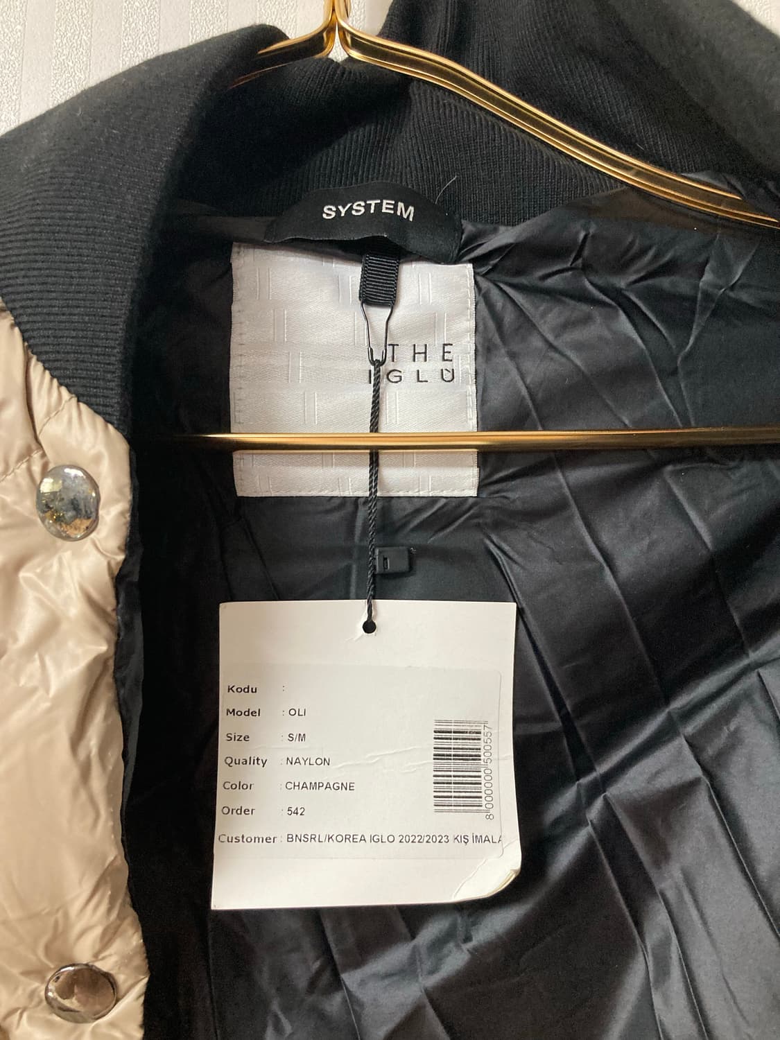 22FW 시스템 구스 다운 케이프 패딩 프리사이즈 상품이미지5