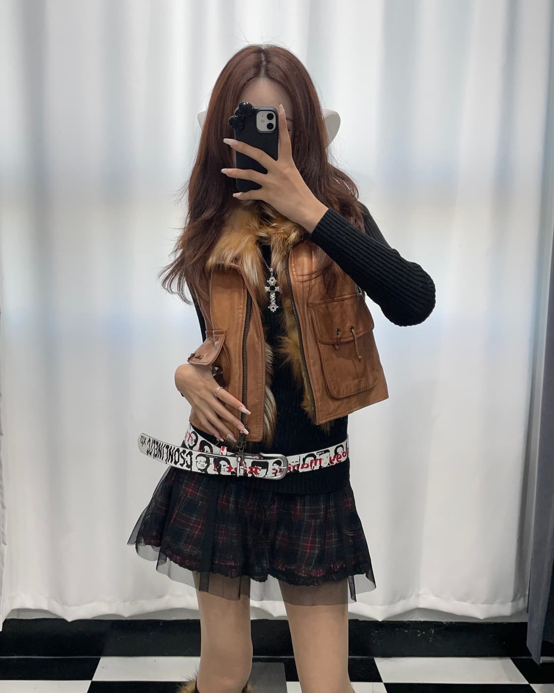 🎸브라운 퍼 래더 베스트🎸 상품이미지3