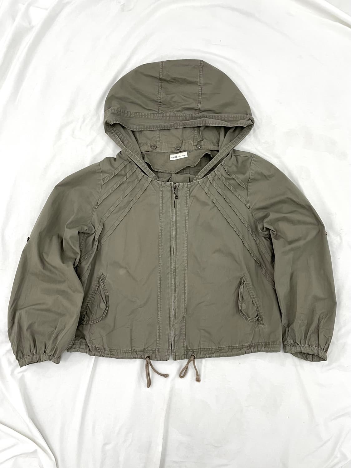 Khaki details hoodie jacket 상품이미지2