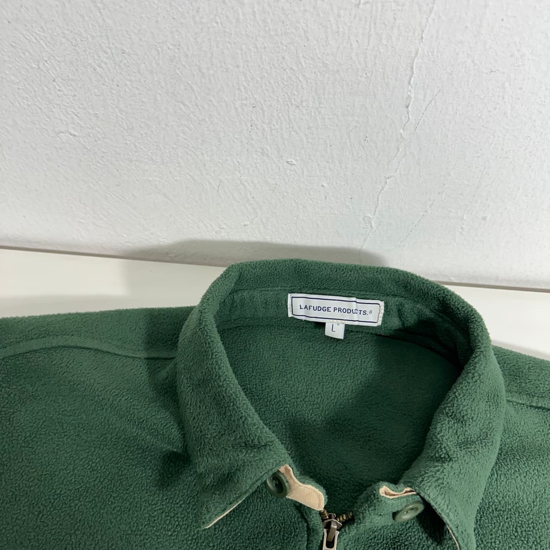 L 라퍼지스토어 딥그린 오버핏 후리스 트러커자켓 상품이미지3