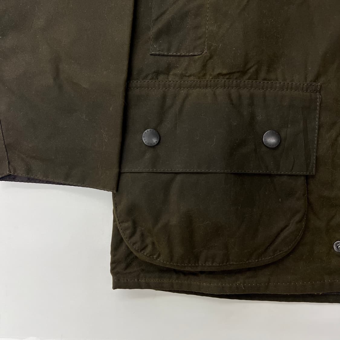 (새상품) 바버 클래식 비데일  올리브 왁스 자켓  상품이미지7