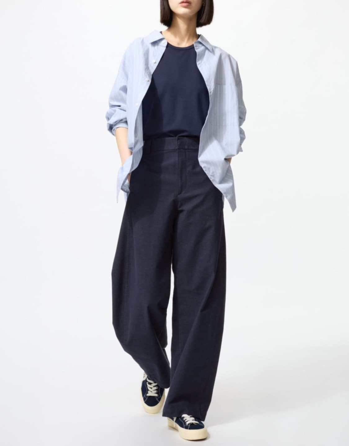 유니클로 저지 배럴 레그 팬츠 상품이미지1