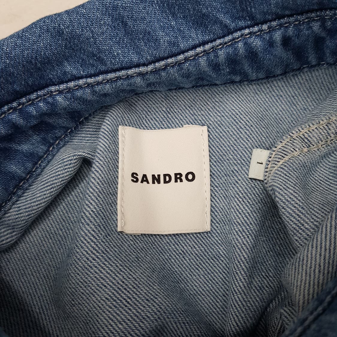 산드로(Sandro) 크롭 데님 셔츠 1사이즈 상품이미지7